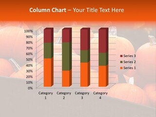 Decoration Orange Stairs PowerPoint Template