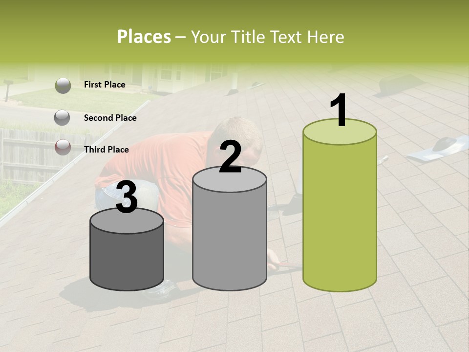 Roofer Leaks Roof PowerPoint Template