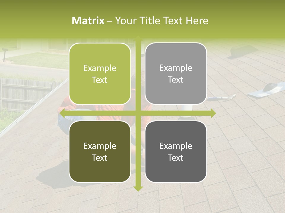Roofer Leaks Roof PowerPoint Template