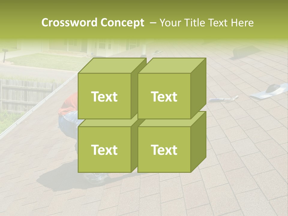 Roofer Leaks Roof PowerPoint Template