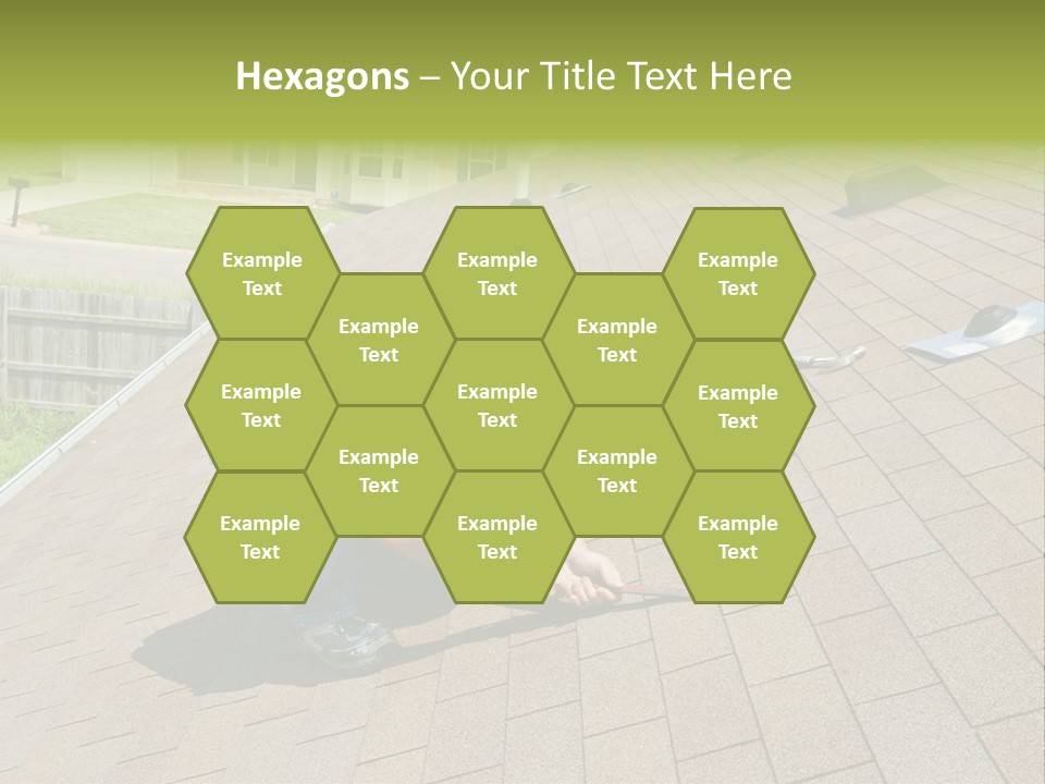 Roofer Leaks Roof PowerPoint Template