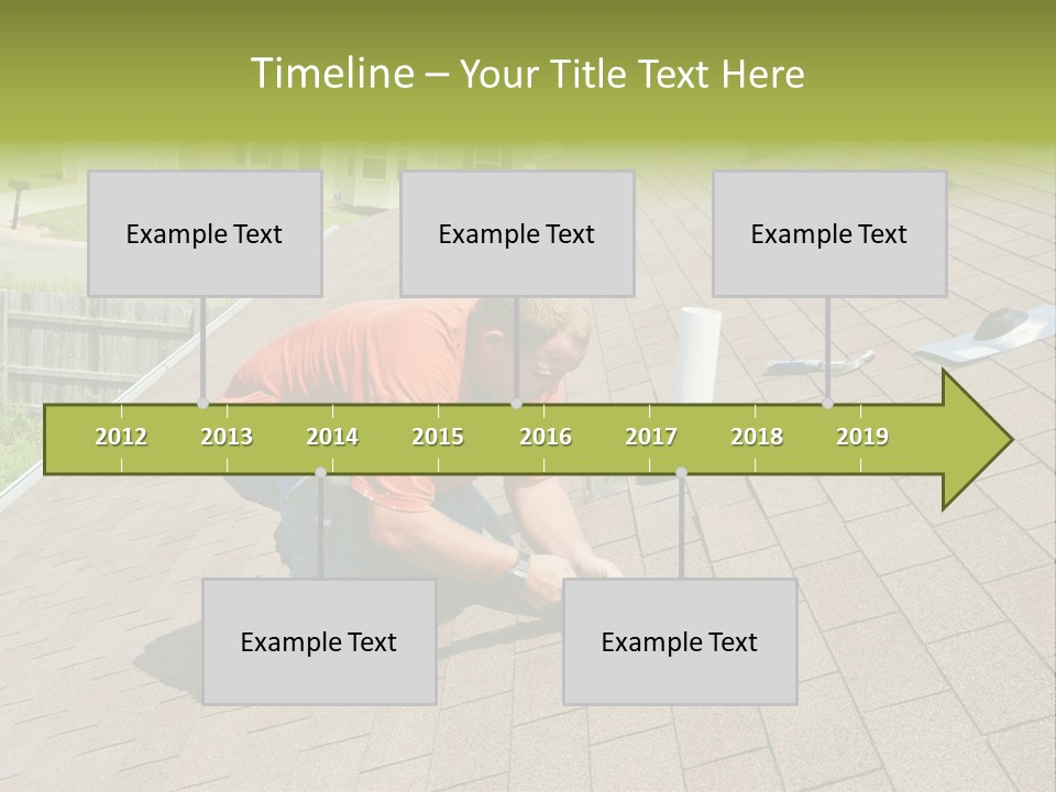 Roofer Leaks Roof PowerPoint Template