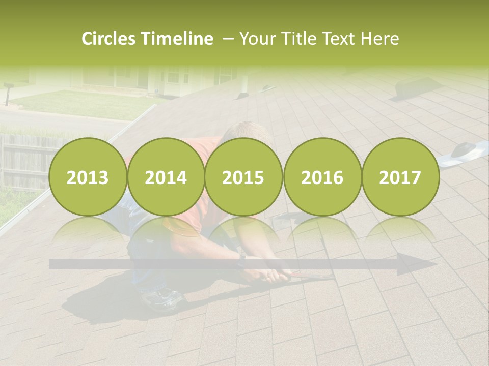 Roofer Leaks Roof PowerPoint Template