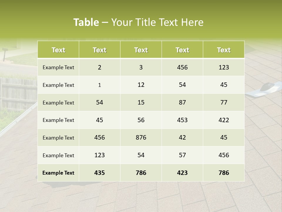 Roofer Leaks Roof PowerPoint Template