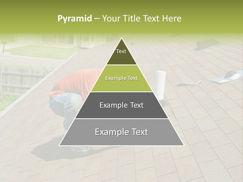 Roofer Leaks Roof PowerPoint Template