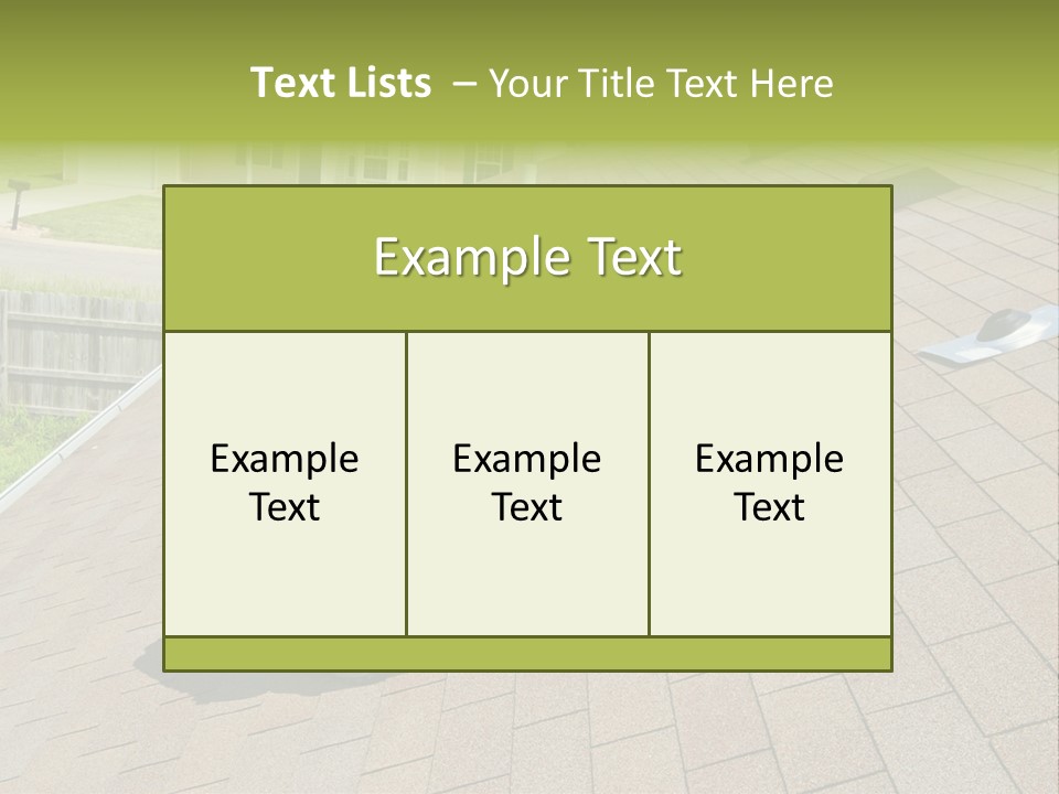 Roofer Leaks Roof PowerPoint Template