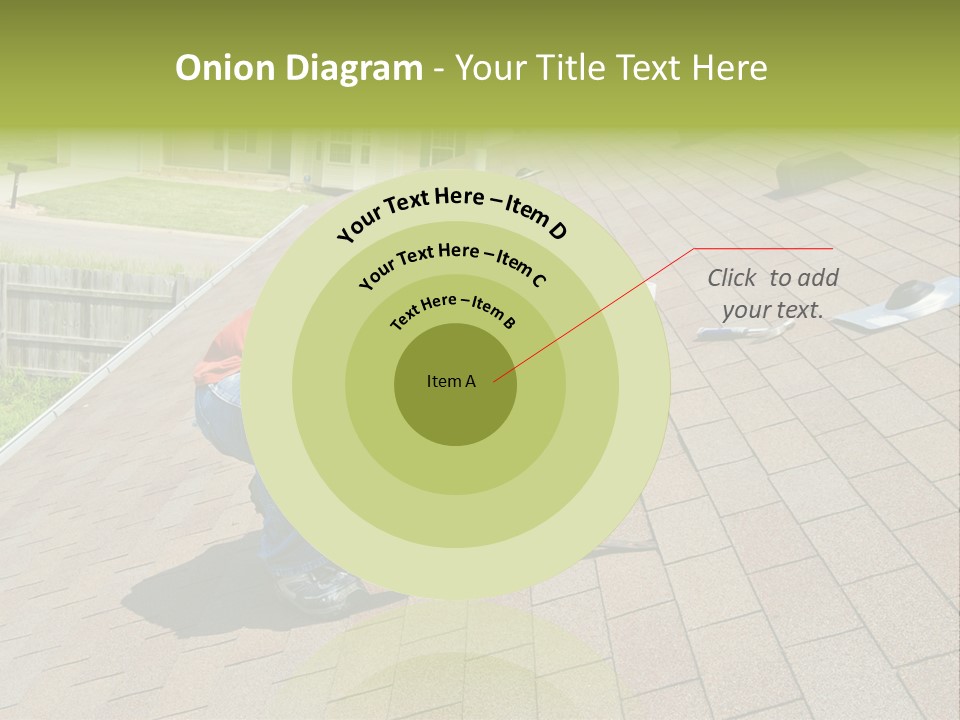 Roofer Leaks Roof PowerPoint Template