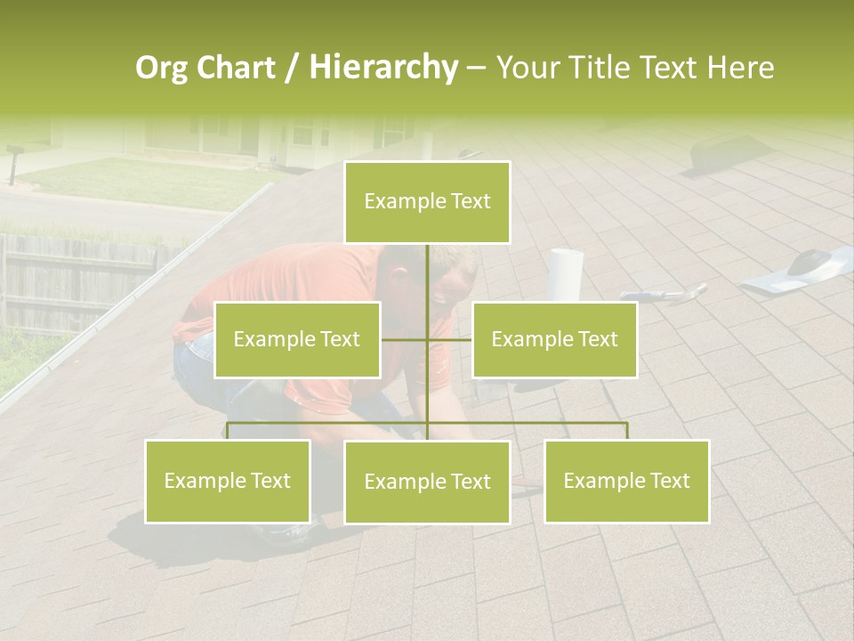 Roofer Leaks Roof PowerPoint Template