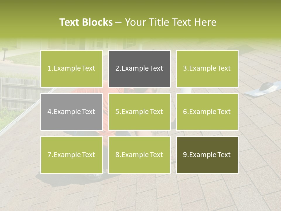 Roofer Leaks Roof PowerPoint Template