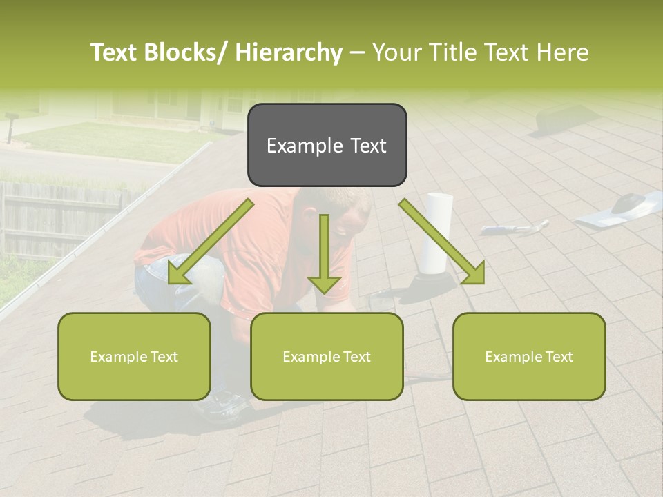 Roofer Leaks Roof PowerPoint Template