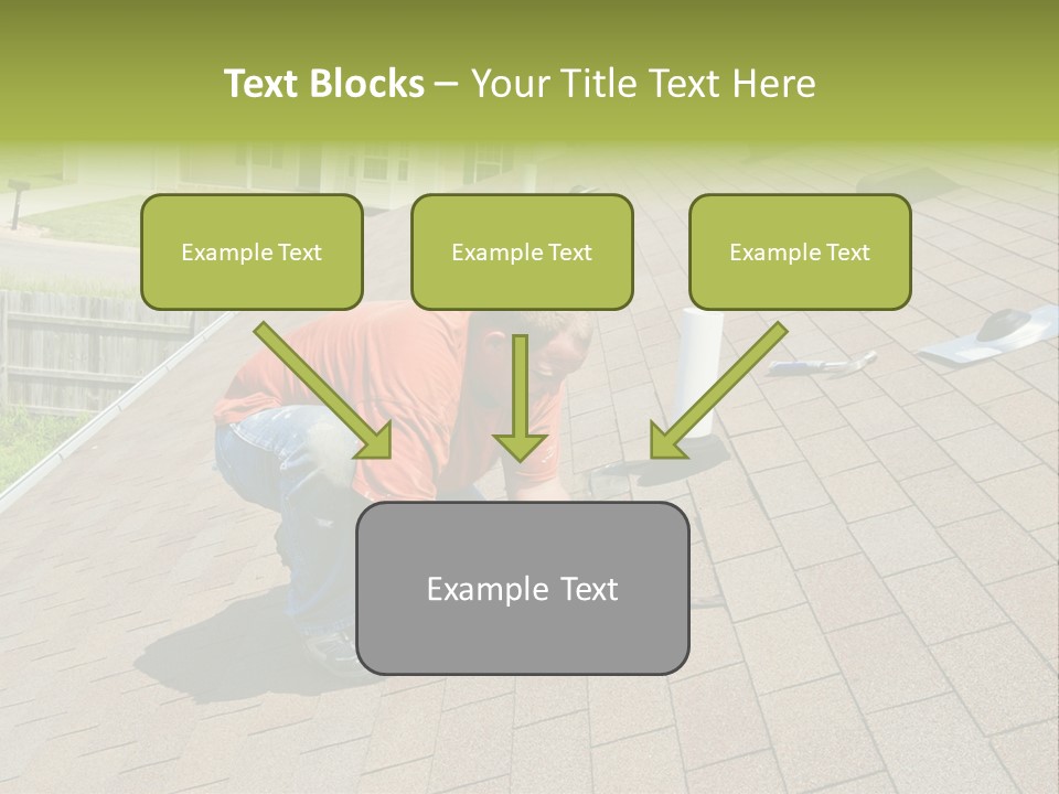 Roofer Leaks Roof PowerPoint Template