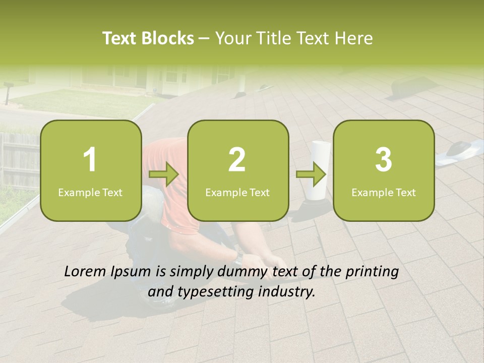 Roofer Leaks Roof PowerPoint Template