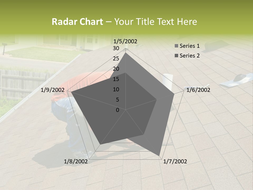 Roofer Leaks Roof PowerPoint Template
