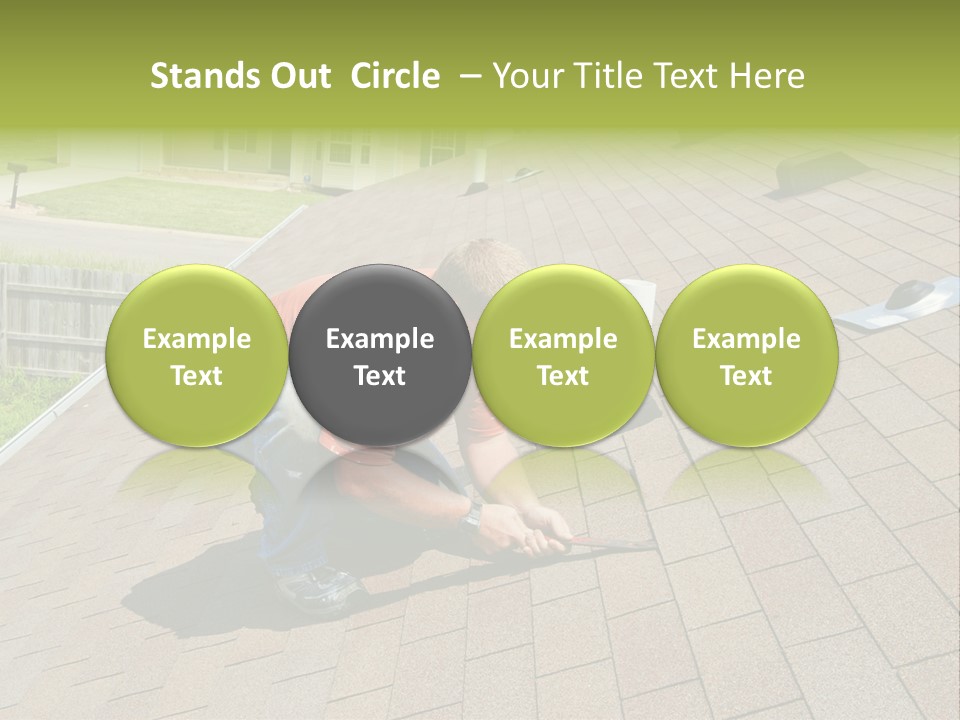 Roofer Leaks Roof PowerPoint Template