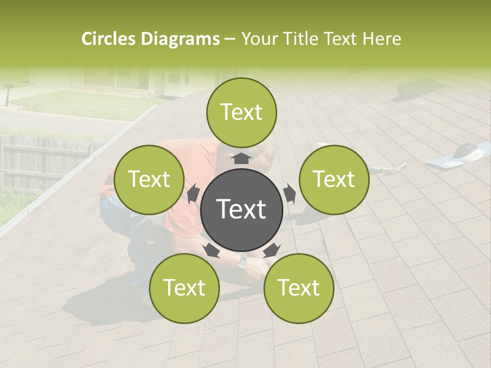 Roofer Leaks Roof PowerPoint Template