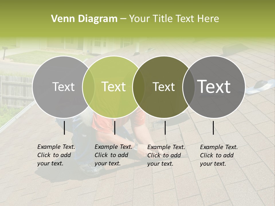 Roofer Leaks Roof PowerPoint Template
