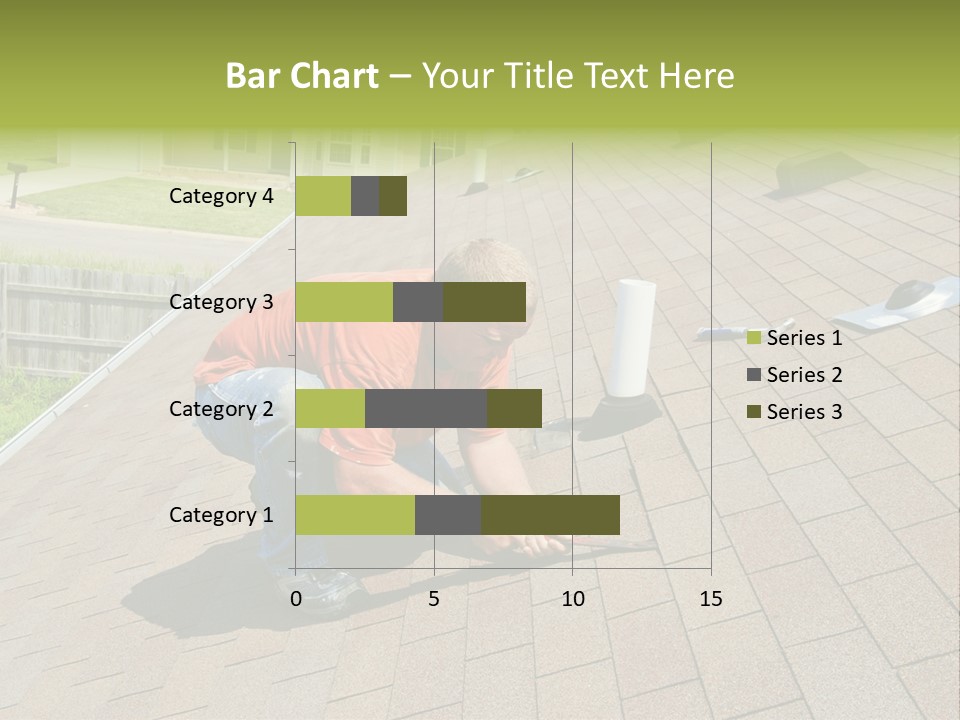Roofer Leaks Roof PowerPoint Template