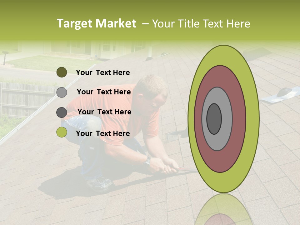 Roofer Leaks Roof PowerPoint Template