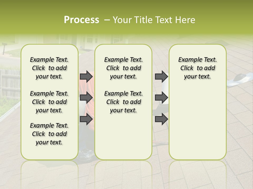 Roofer Leaks Roof PowerPoint Template