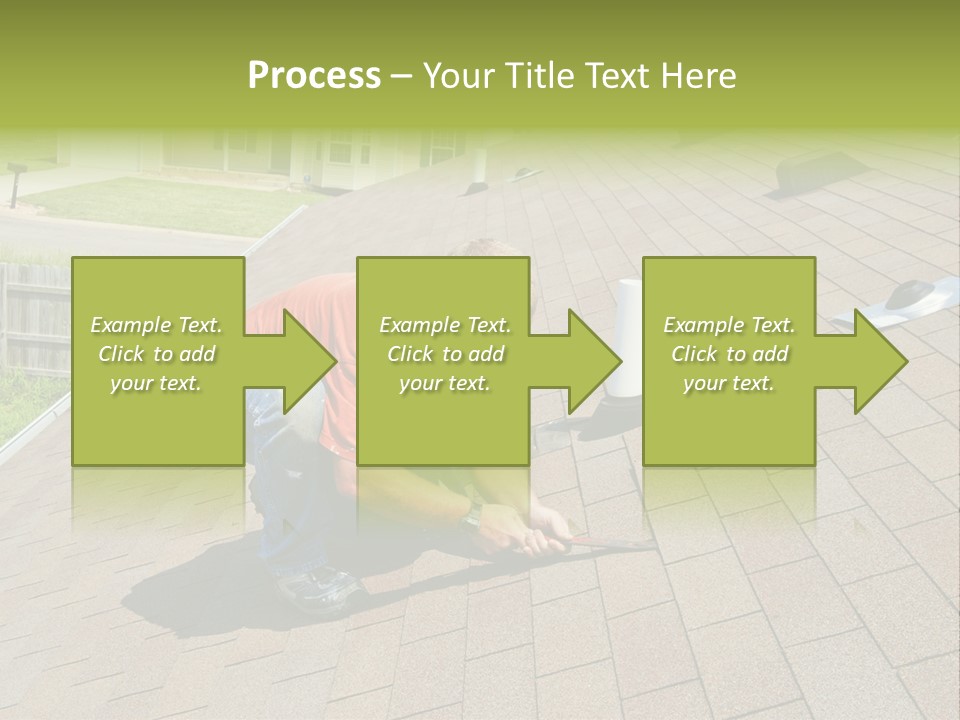 Roofer Leaks Roof PowerPoint Template