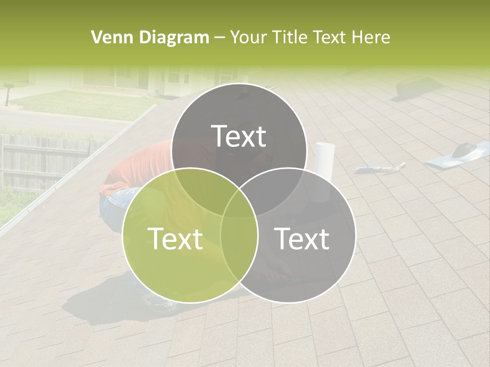 Roofer Leaks Roof PowerPoint Template