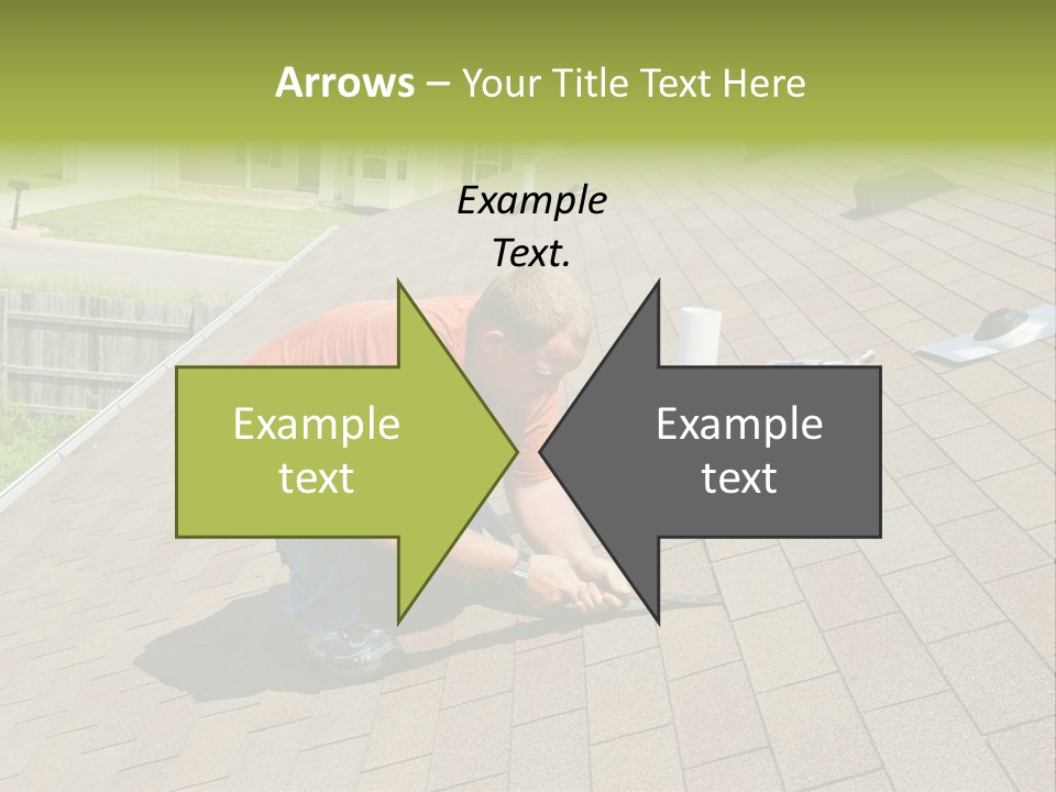 Roofer Leaks Roof PowerPoint Template