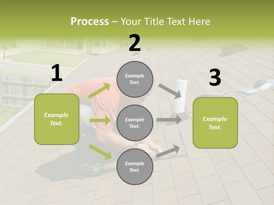 Roofer Leaks Roof PowerPoint Template