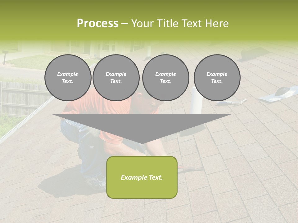 Roofer Leaks Roof PowerPoint Template