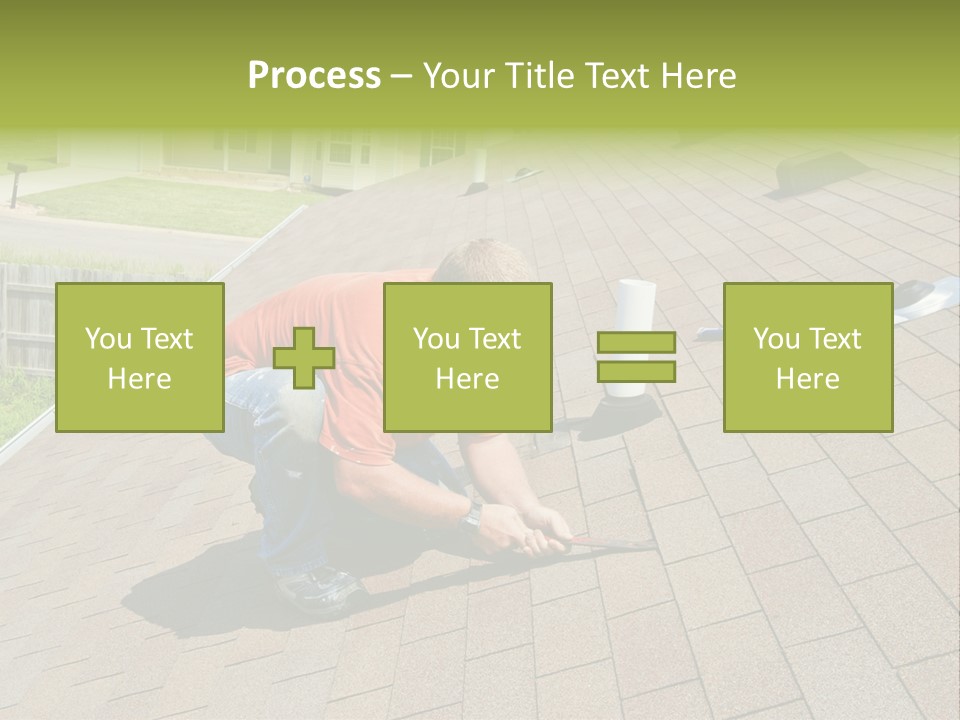 Roofer Leaks Roof PowerPoint Template