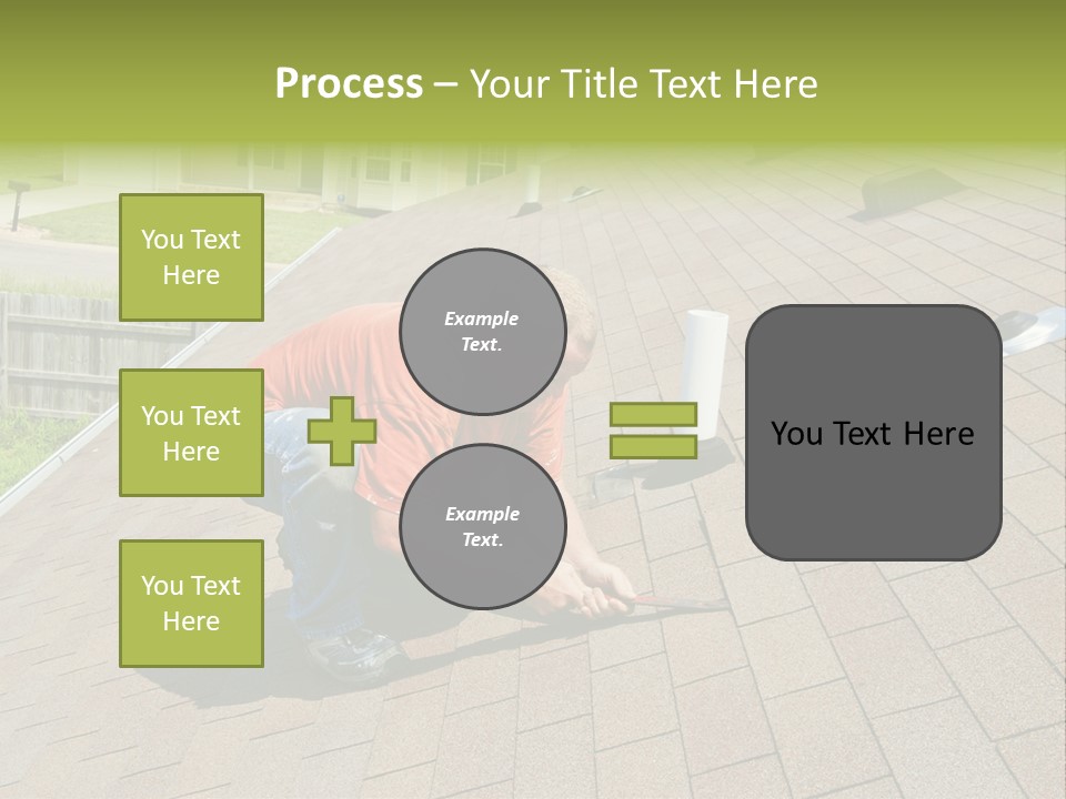 Roofer Leaks Roof PowerPoint Template