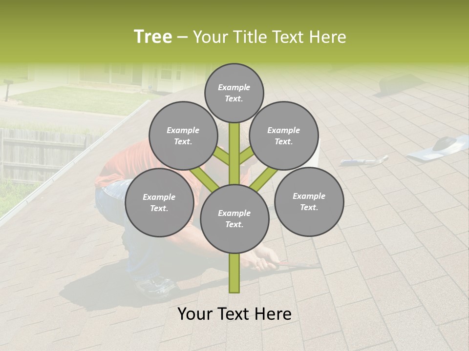 Roofer Leaks Roof PowerPoint Template