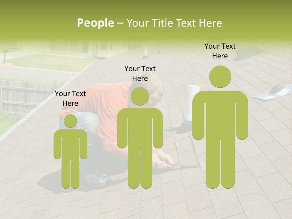 Roofer Leaks Roof PowerPoint Template