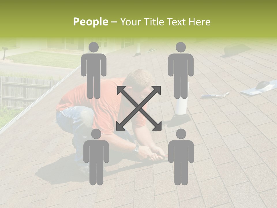 Roofer Leaks Roof PowerPoint Template