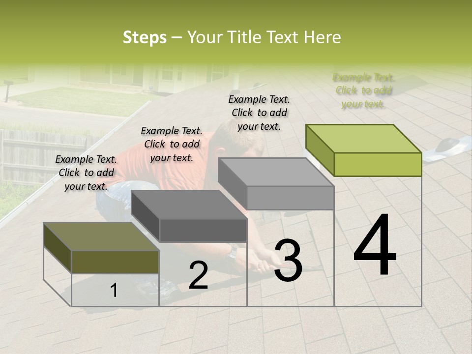 Roofer Leaks Roof PowerPoint Template