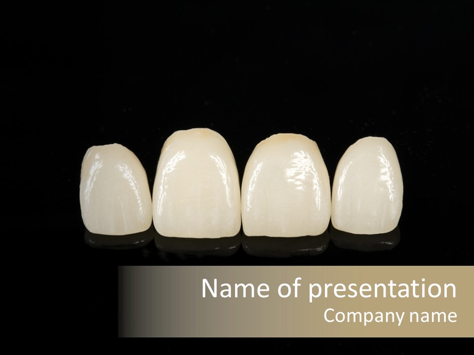 Costly Technology Teeth PowerPoint Template