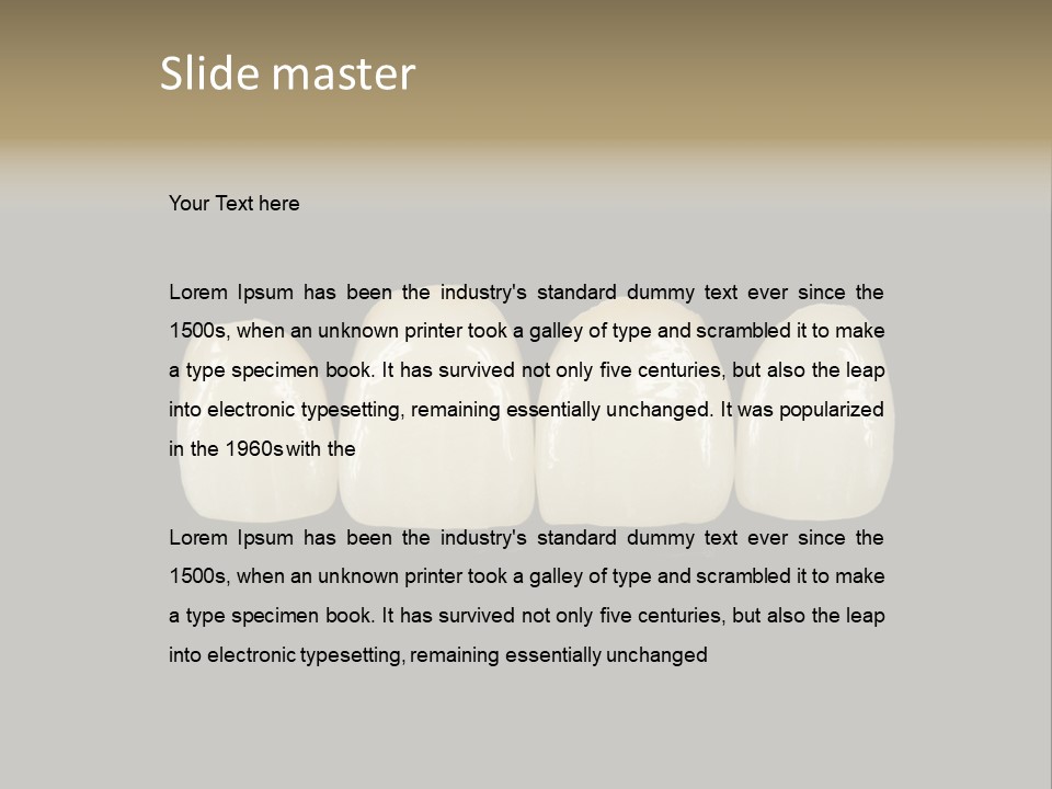 Costly Technology Teeth PowerPoint Template