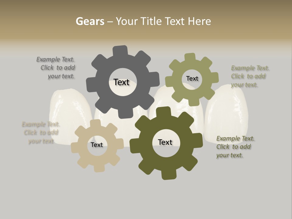 Costly Technology Teeth PowerPoint Template
