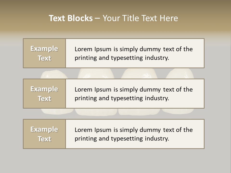 Costly Technology Teeth PowerPoint Template
