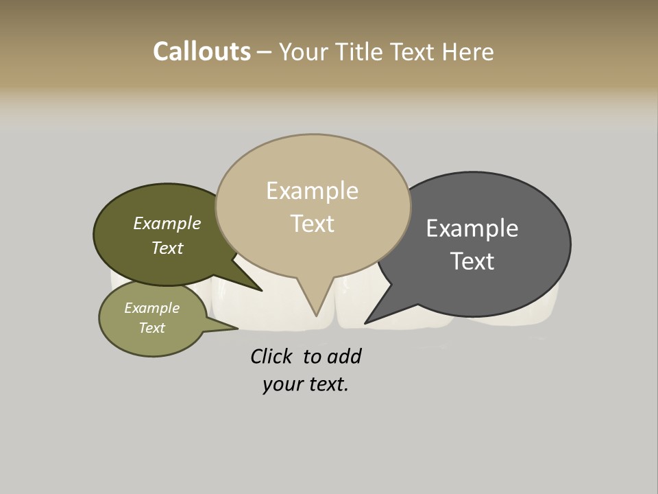 Costly Technology Teeth PowerPoint Template