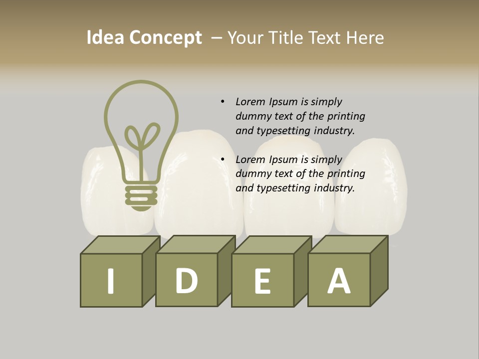 Costly Technology Teeth PowerPoint Template