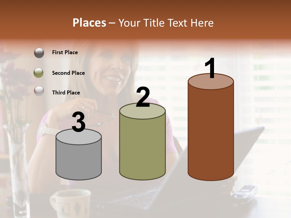 Profit Internet Woman PowerPoint Template