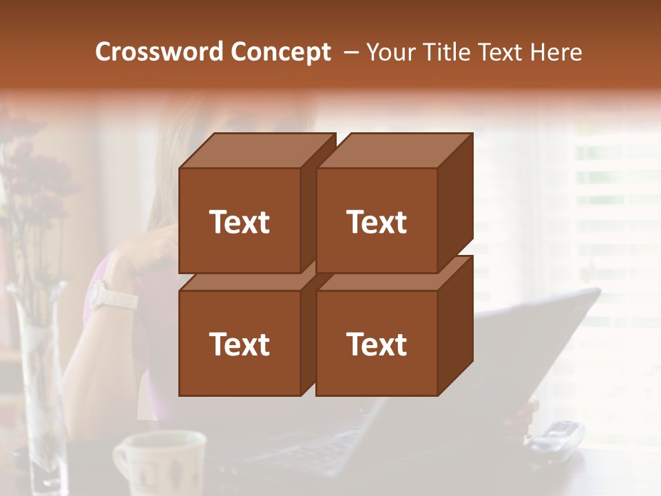 Profit Internet Woman PowerPoint Template