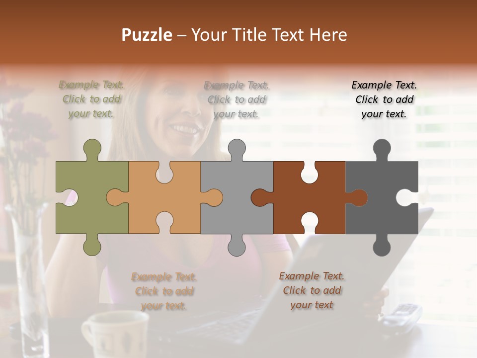 Profit Internet Woman PowerPoint Template