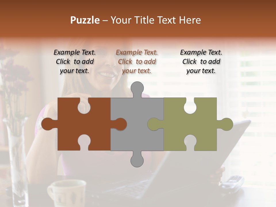 Profit Internet Woman PowerPoint Template