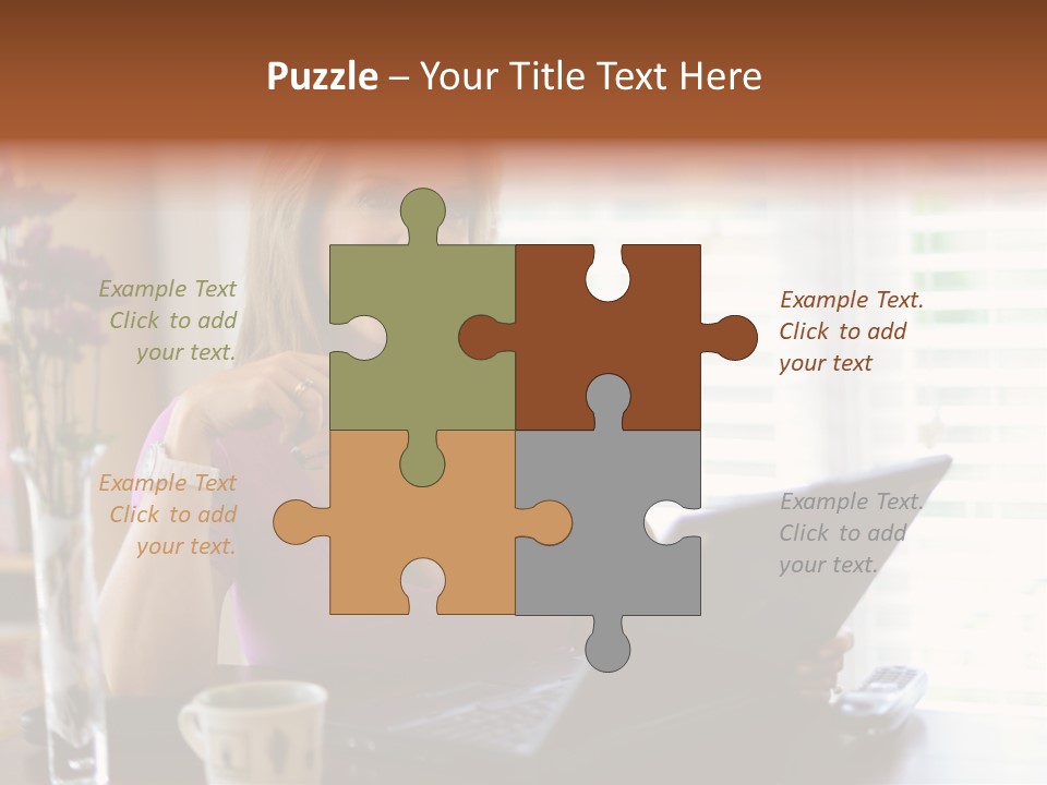 Profit Internet Woman PowerPoint Template