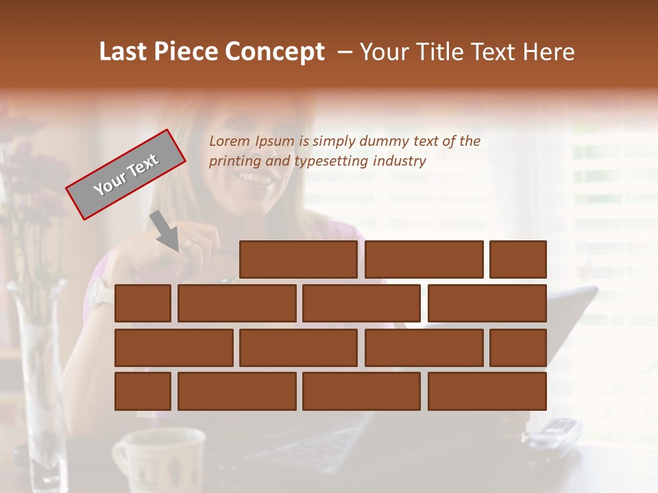 Profit Internet Woman PowerPoint Template