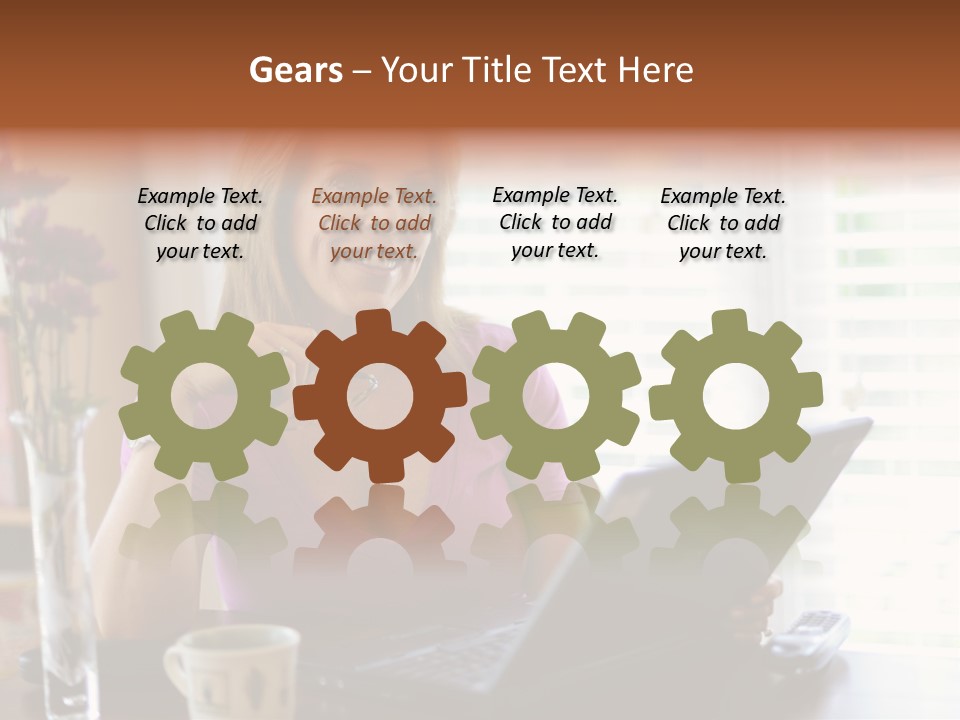 Profit Internet Woman PowerPoint Template