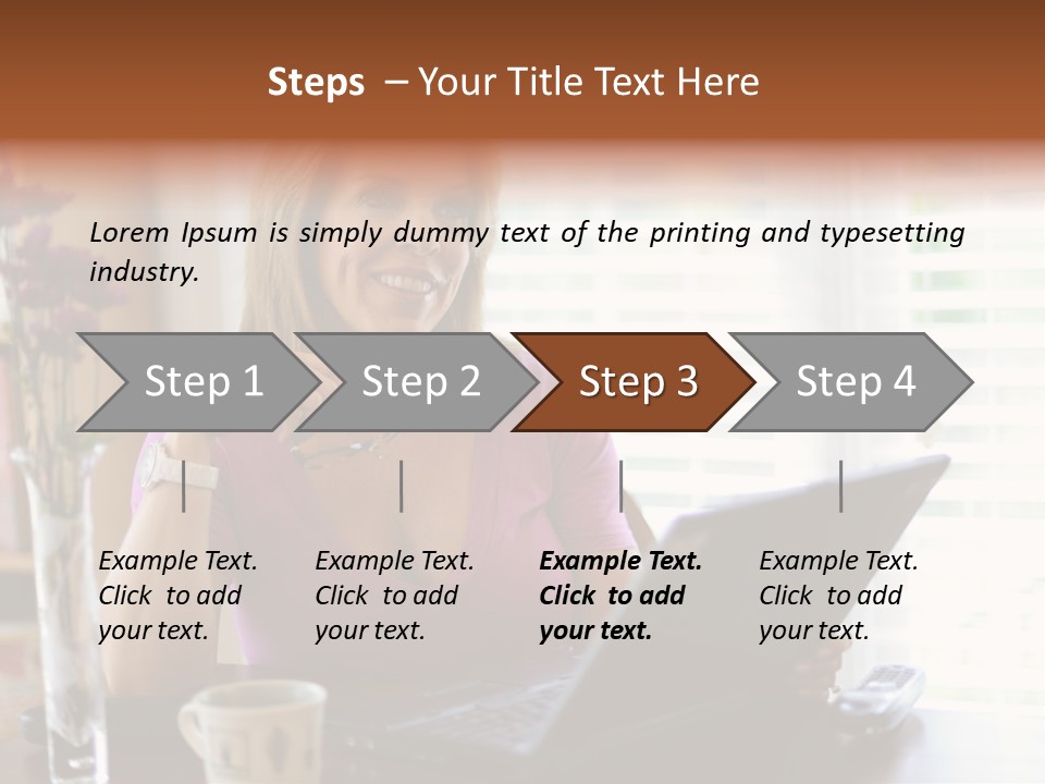 Profit Internet Woman PowerPoint Template