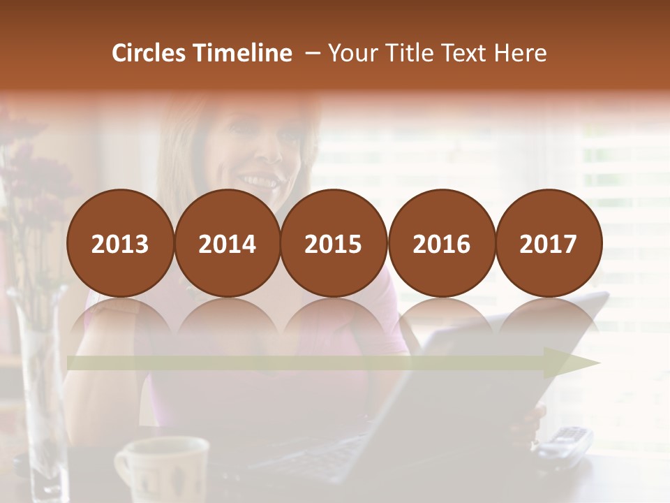 Profit Internet Woman PowerPoint Template