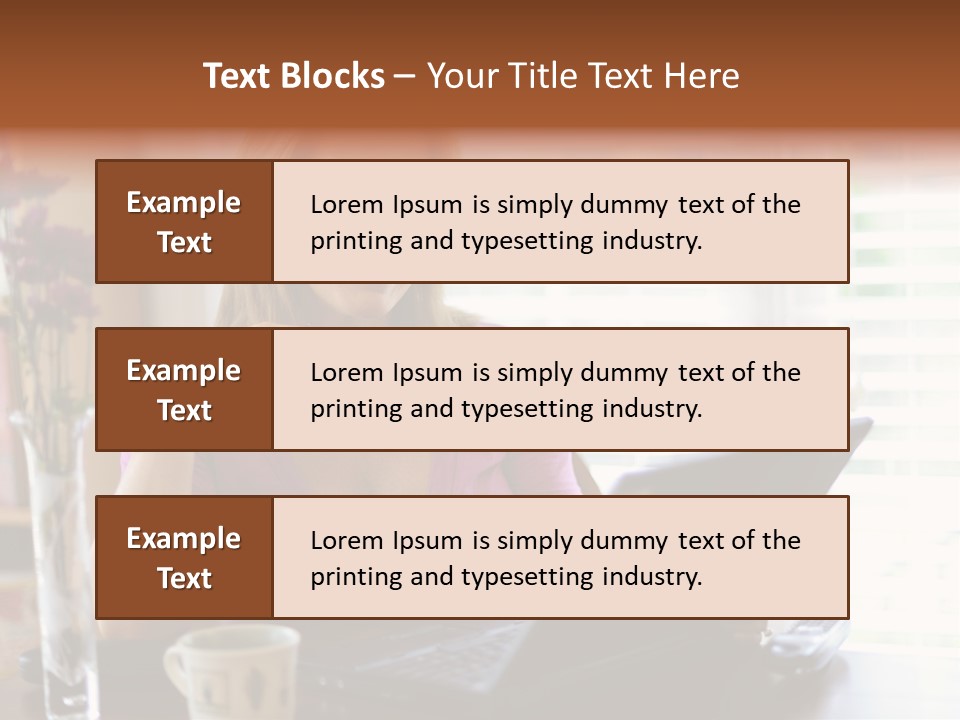 Profit Internet Woman PowerPoint Template
